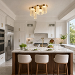Crystalia Modern Crystal Flush Mount Ceiling Light