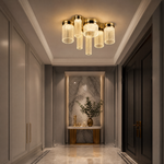 Crystalia Modern Crystal Flush Mount Ceiling Light