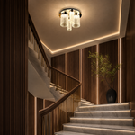 Crystalia Modern Crystal Flush Mount Ceiling Light