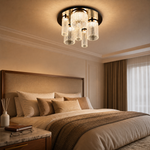 Crystalia Modern Crystal Flush Mount Ceiling Light