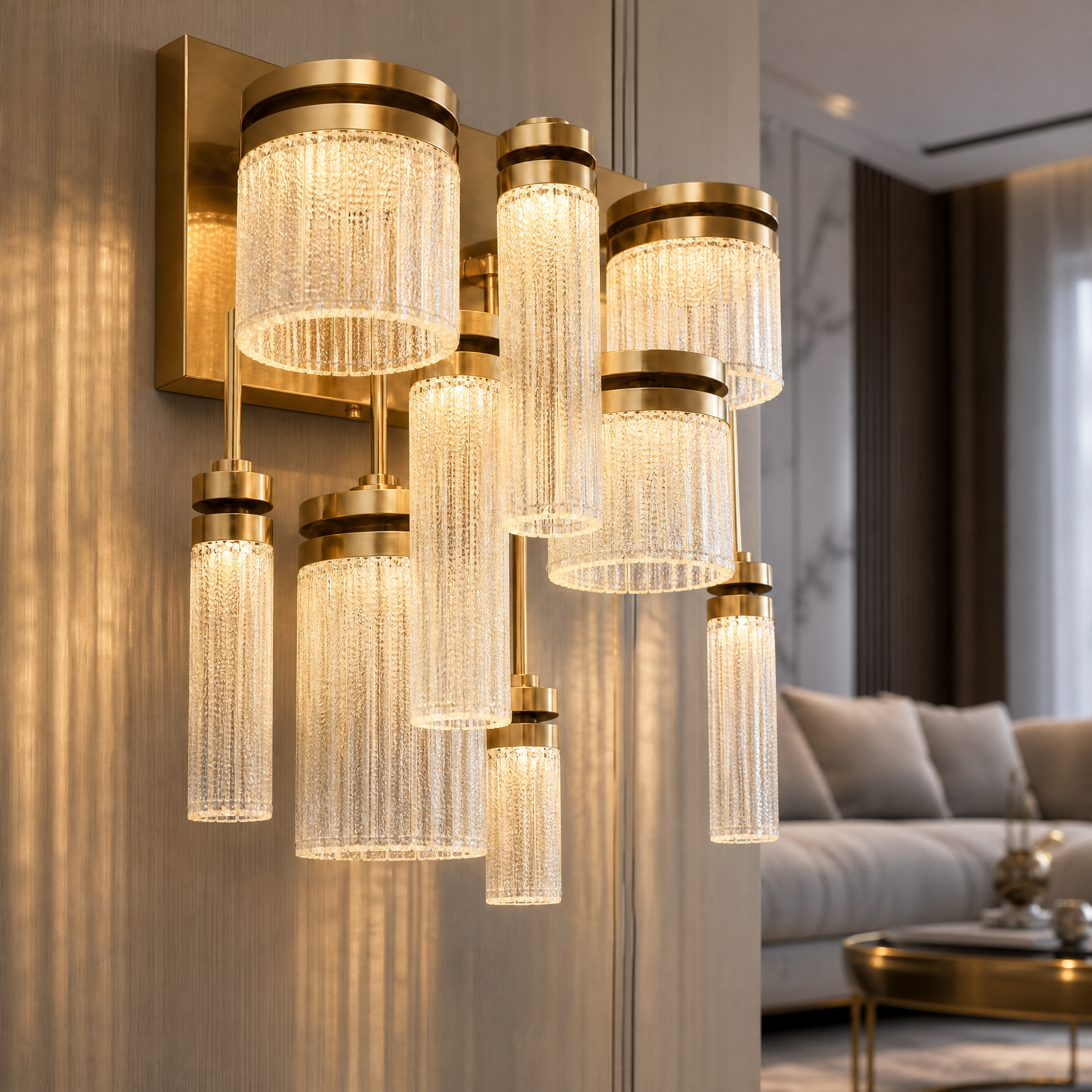 Crystalia Modern Crystal Flush Mount Ceiling Light