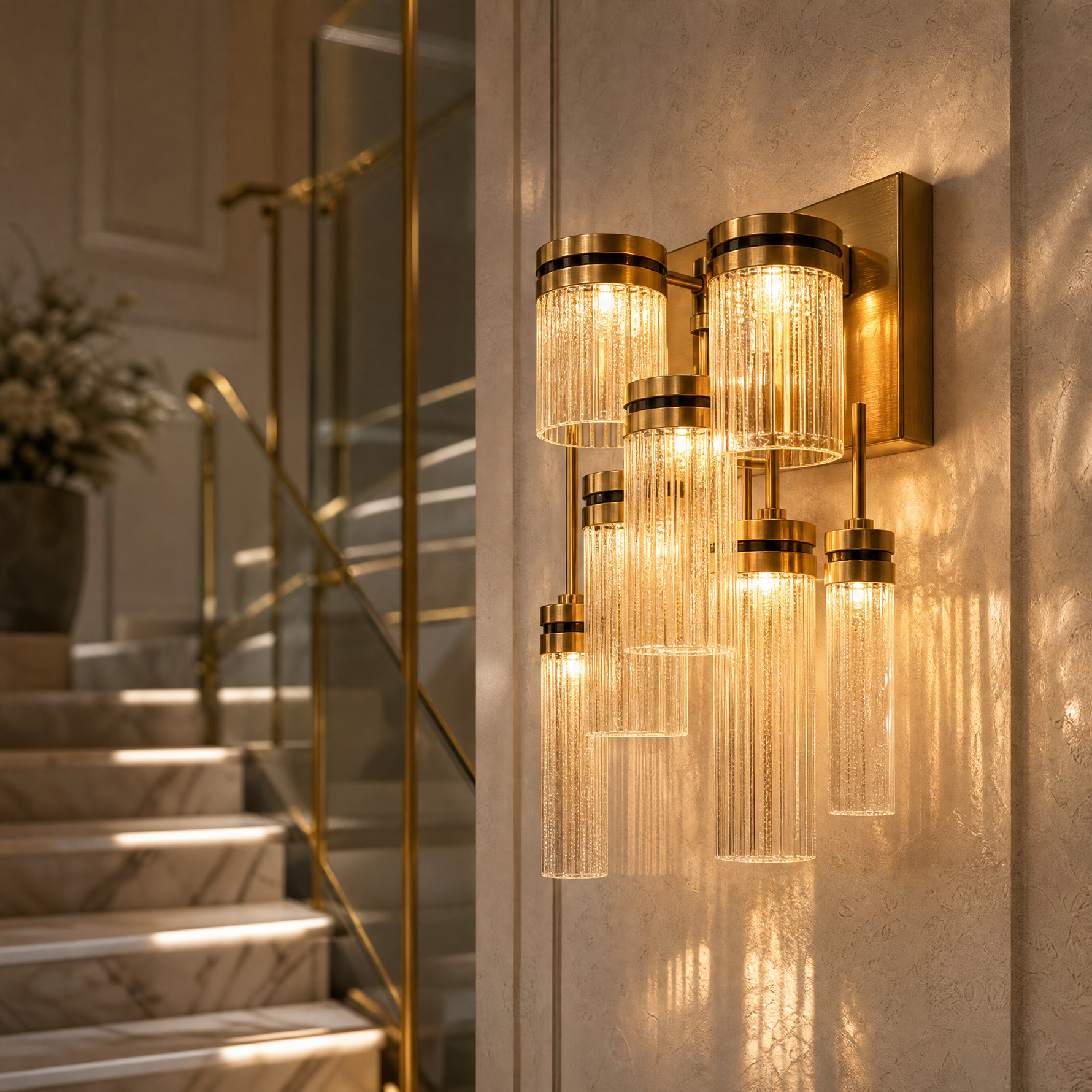 Crystalia Modern Crystal Flush Mount Ceiling Light