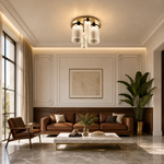 Crystalia Modern Crystal Flush Mount Ceiling Light