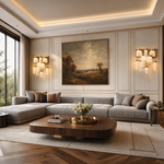 Crystalia Modern Crystal Flush Mount Ceiling Light