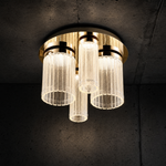 Crystalia Modern Crystal Flush Mount Ceiling Light - main