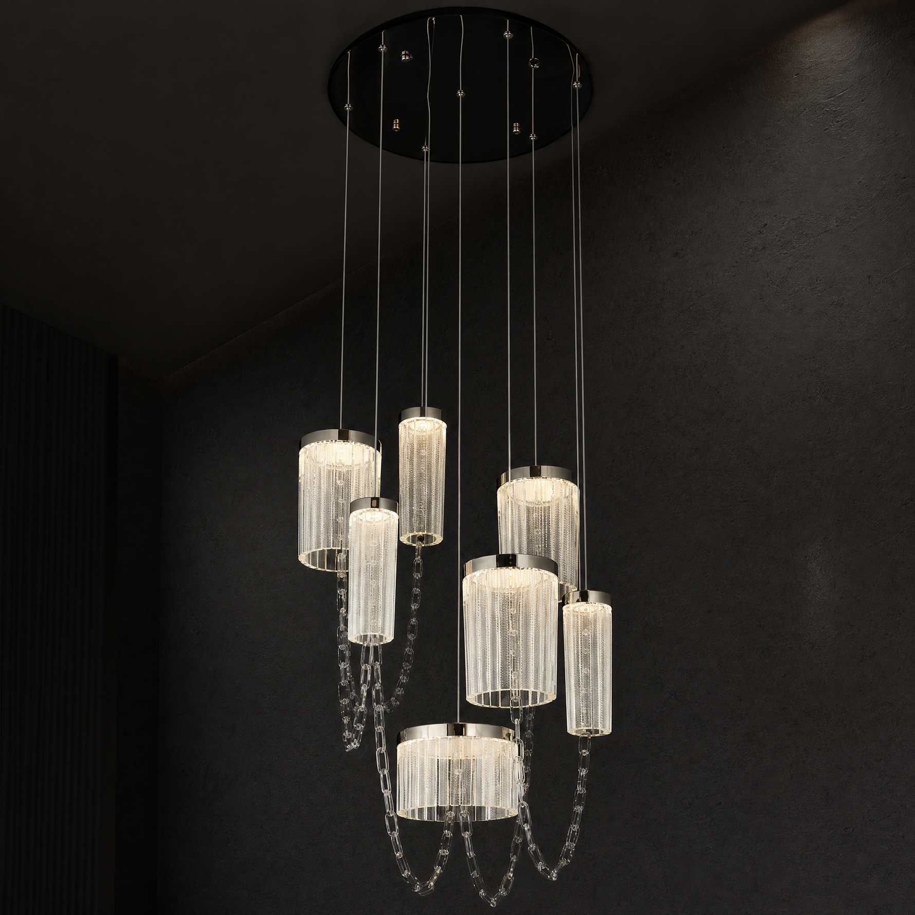 Crystalia Modern Multi-Tier Cluster Chandelier - main