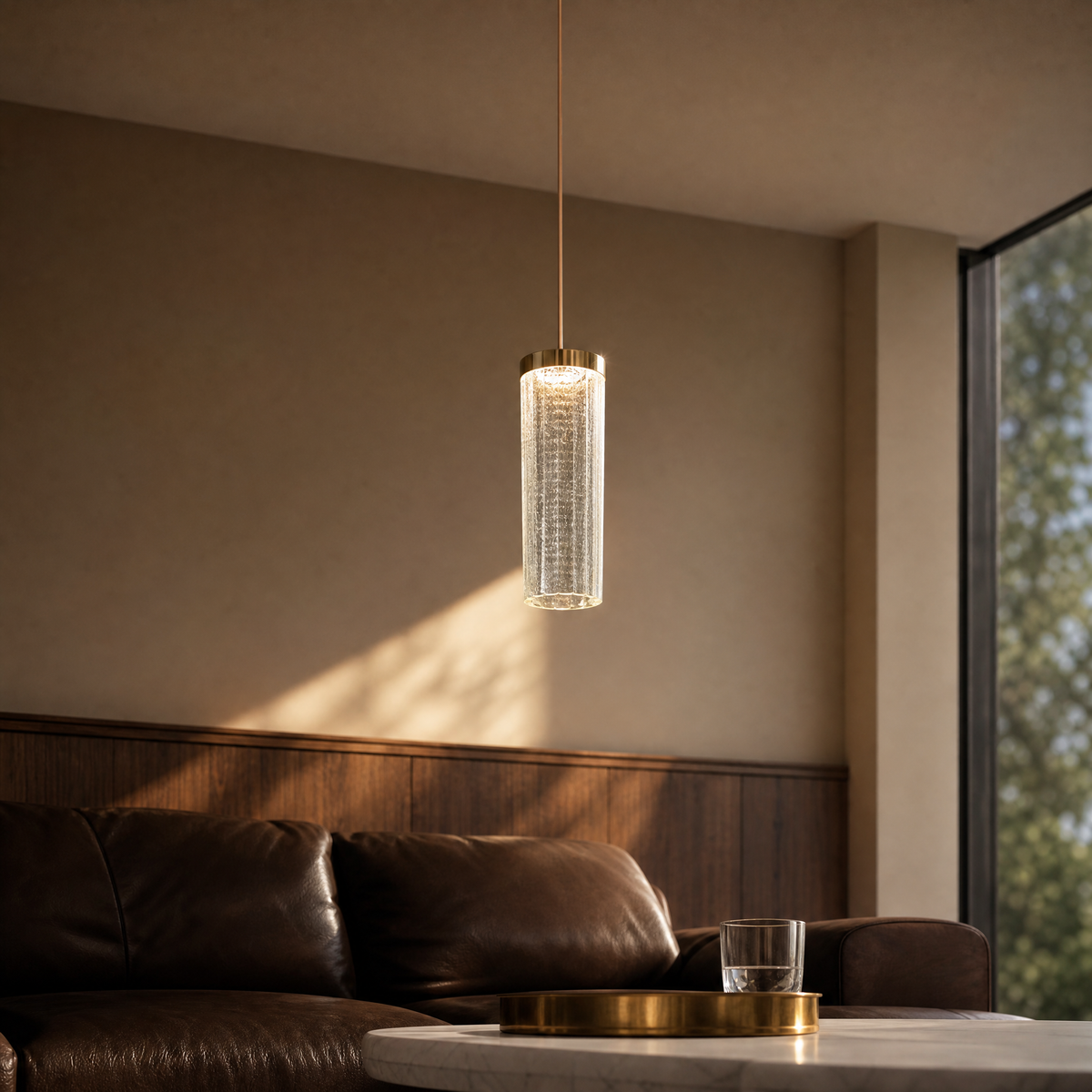 Crystalia Modern Sculptural Pendant Light