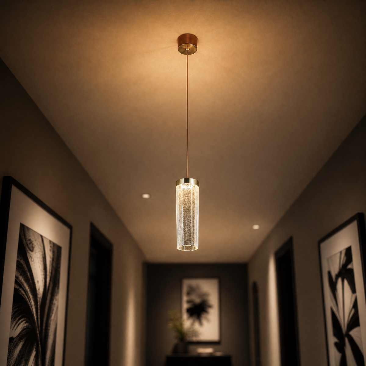 Crystalia Modern Sculptural Pendant Light