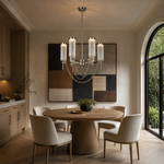 Crystalia Modern Sculptural Ring Chandelier
