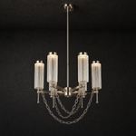 Crystalia Modern Sculptural Ring Chandelier - main