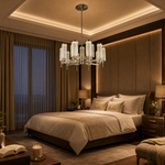 Crystalia Modern Sculptural Ring Chandelier