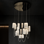 Crystalia Modern Sculptural Ring Chandelier - main