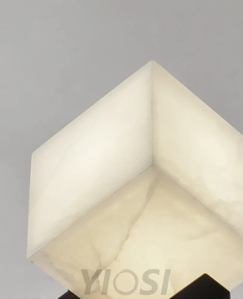 Cube Marble Table Lamp