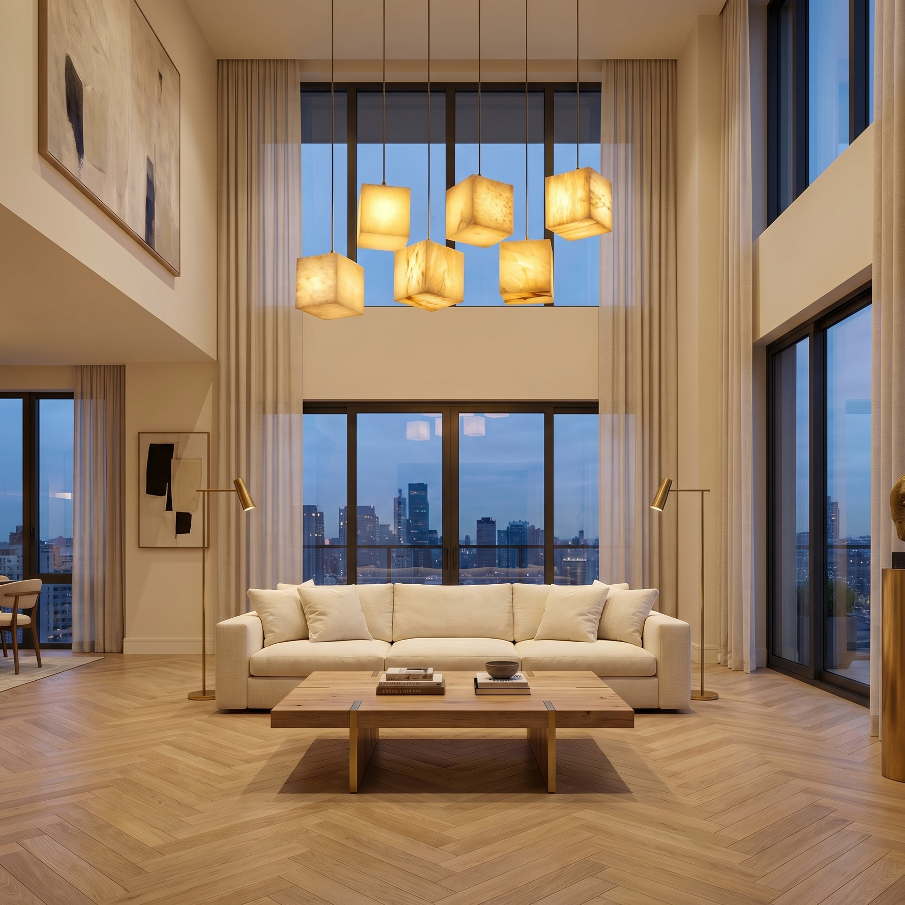 Yiosi Cubo Cube Cluster Linear Pendant Light - Image 3