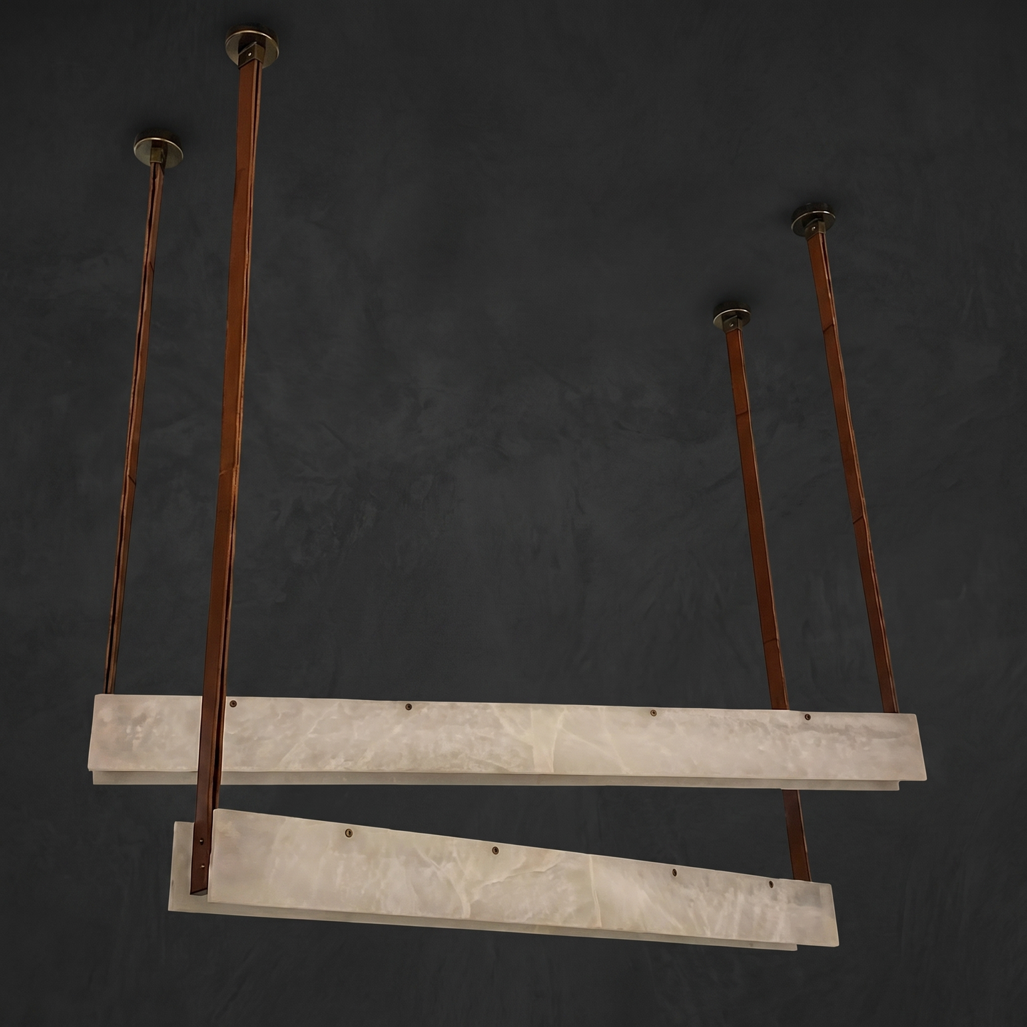 Yiosi Cuoio Linear Leather Pendant Light - Image 2