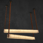 Yiosi Cuoio Linear Leather Pendant Light - Image 1