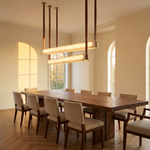 Yiosi Cuoio Linear Leather Pendant Light - Image 4