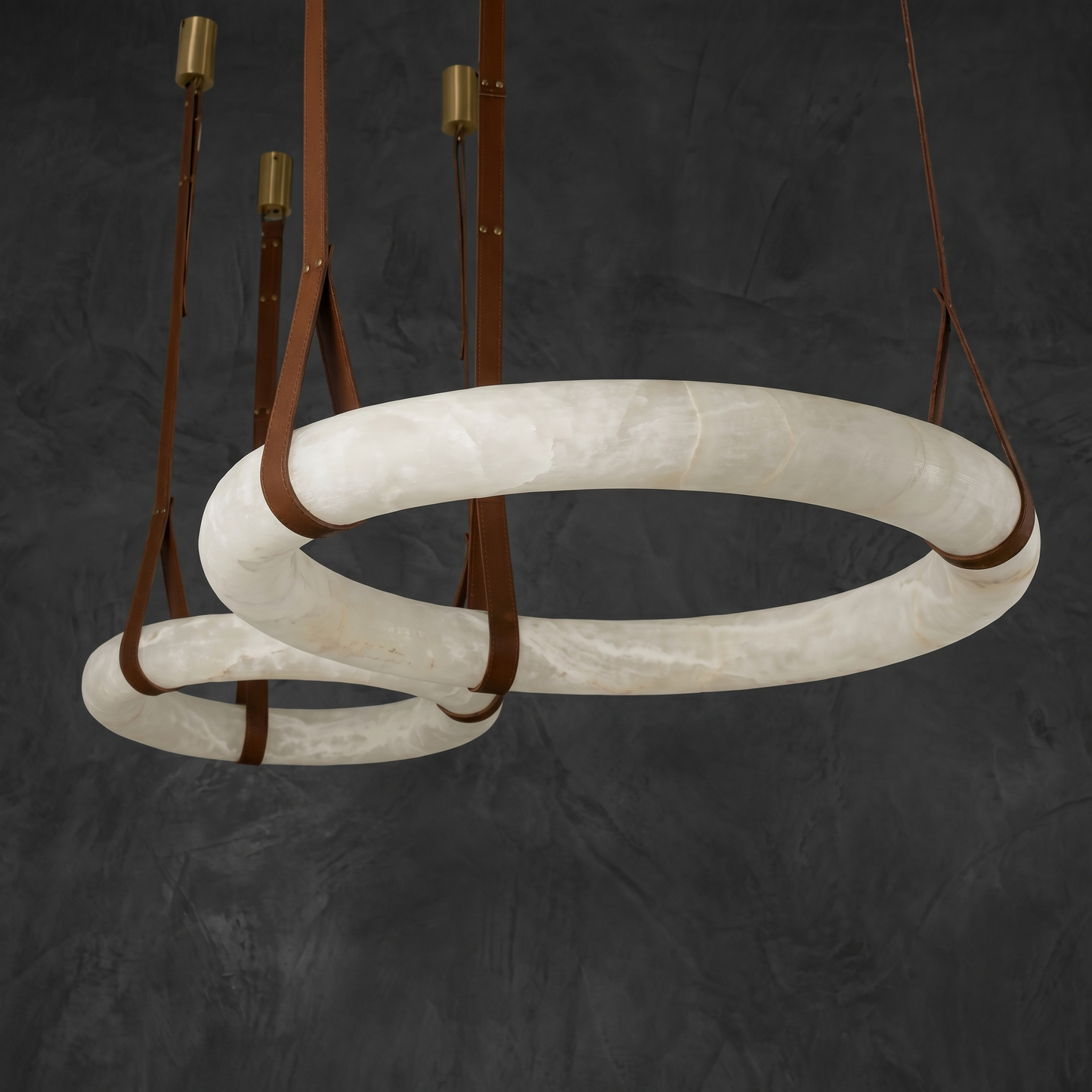 Yiosi Cuoio Ring Leather Pendant Light - Image 2