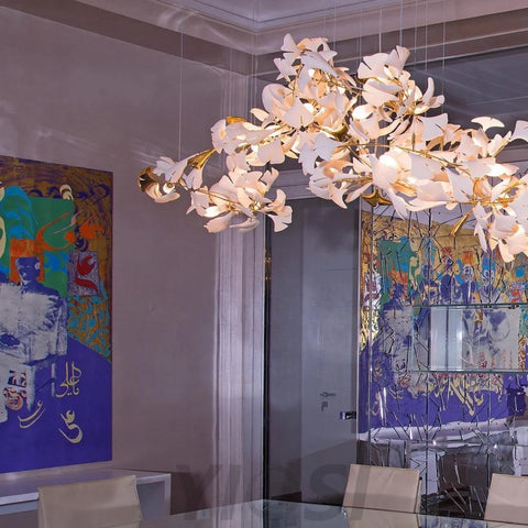 Custom Gingko Chandelier For Living Room Modern Branch