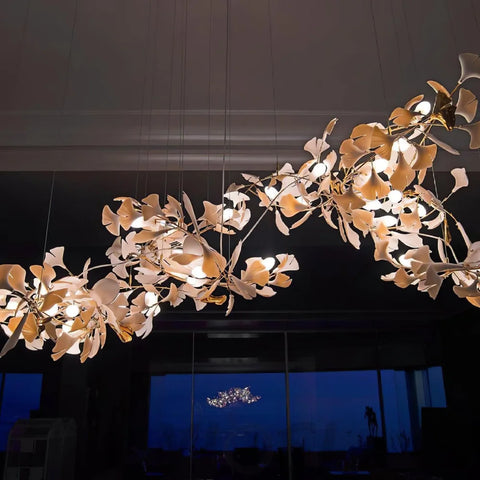 Custom Gingko Chandelier For Living Room Modern Branch