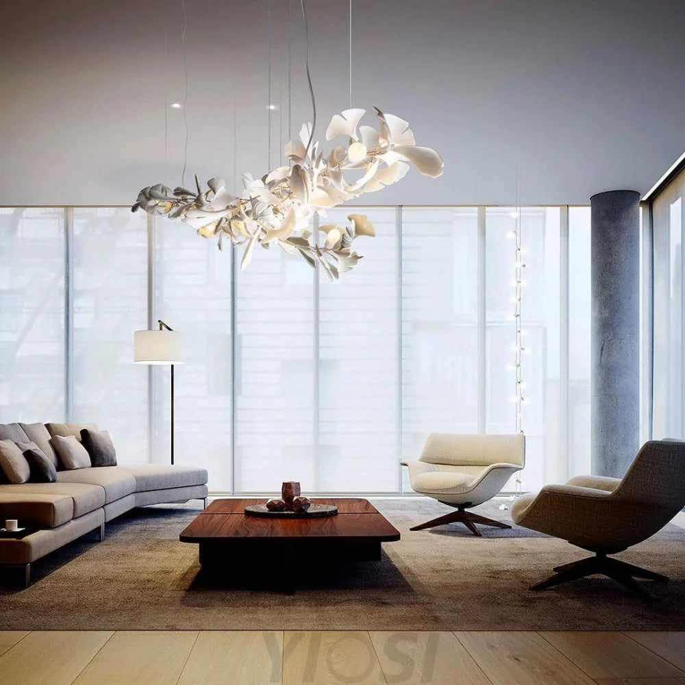 Custom Gingko Chandelier For Living Room Modern Branch