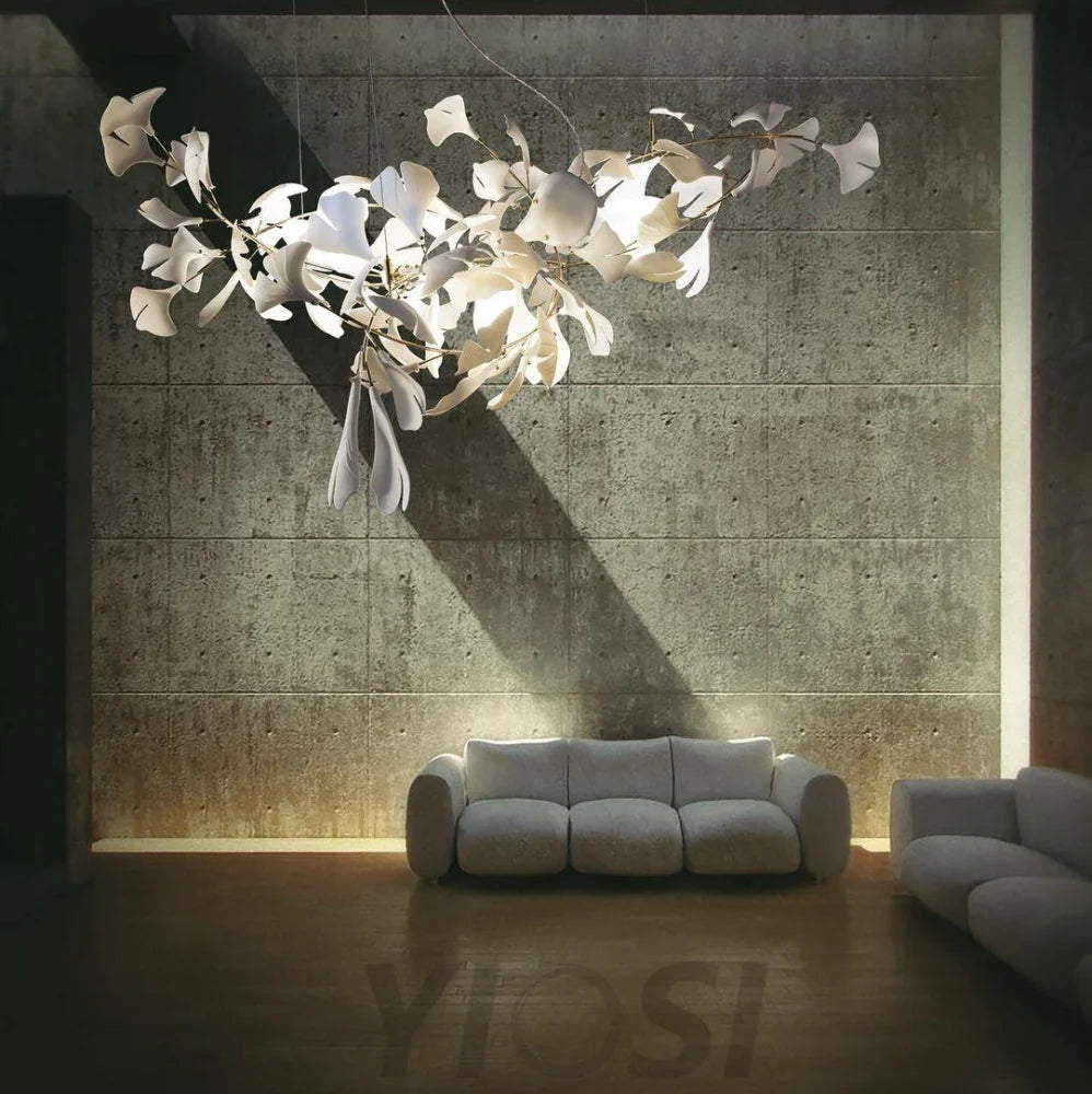 Custom Gingko Chandelier For Living Room Modern Branch