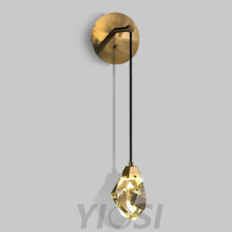 Cylinder Modern Brass Wall Sconce