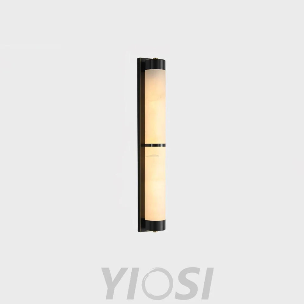 Cylindra Alabaster Brass Wall Sconce - Alabaster, Alabaster Wall Lamp-1-Yiosilamp