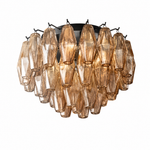 D1210 Hook Piece Crystal Round Pendant Clear Light Color Copper