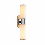 D450 Two-layer Marble Disc Round Pendant - Copper Color