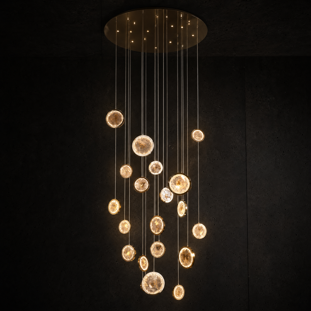 Dancing Butterfly Modern Sculptural Ring Chandelier - main