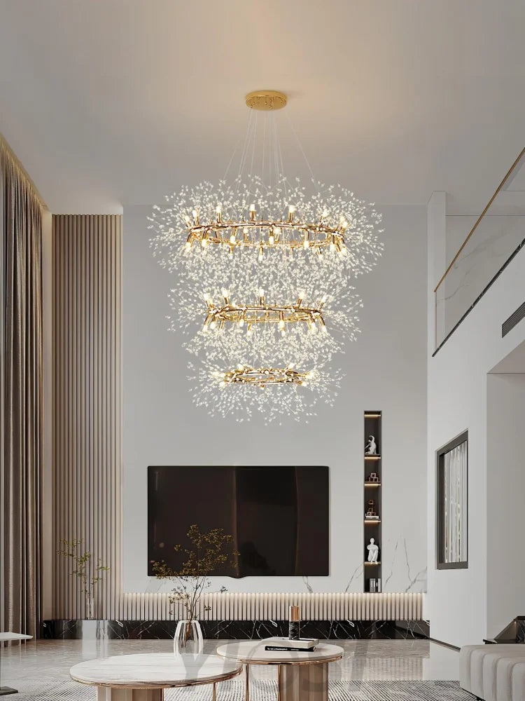 Dandelion Chandelier Bloom - Urchin-1-Yiosilamp