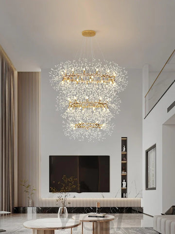 Dandelion Chandelier Bloom - Urchin-1-Yiosilamp
