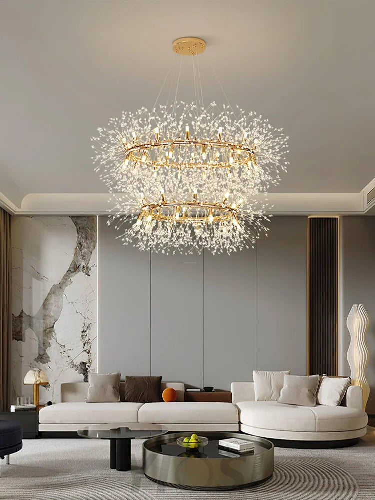 Dandelion Chandelier Bloom - Urchin-1-Yiosilamp