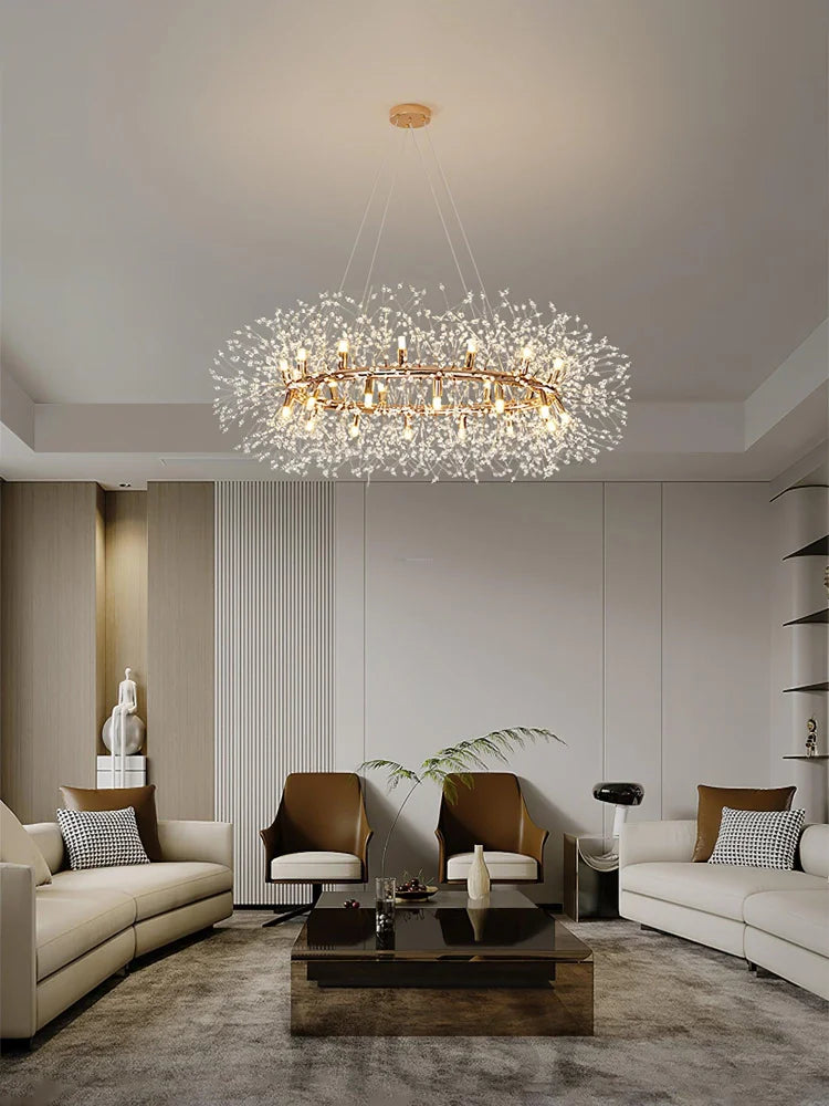 Dandelion Chandelier Bloom - Urchin-1-Yiosilamp
