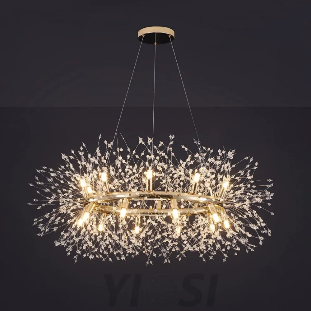 Dandelion Chandelier Bloom - Urchin-1-Yiosilamp