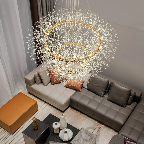 Dandelion Chandelier Bloom - Urchin-1-Yiosilamp
