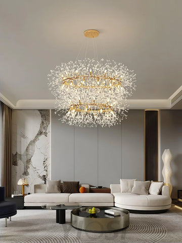 Dandelion Chandelier Bloom - Urchin-1-Yiosilamp