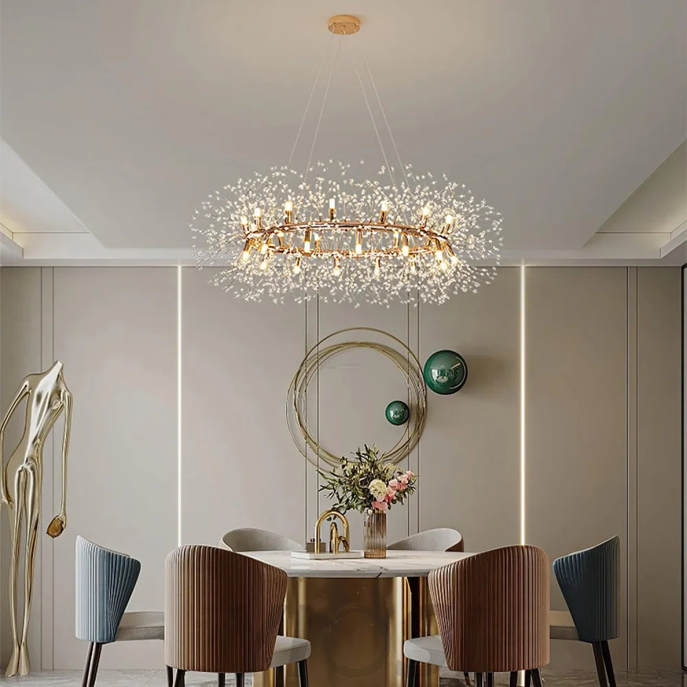 Dandelion Chandelier Bloom - Urchin-1-Yiosilamp