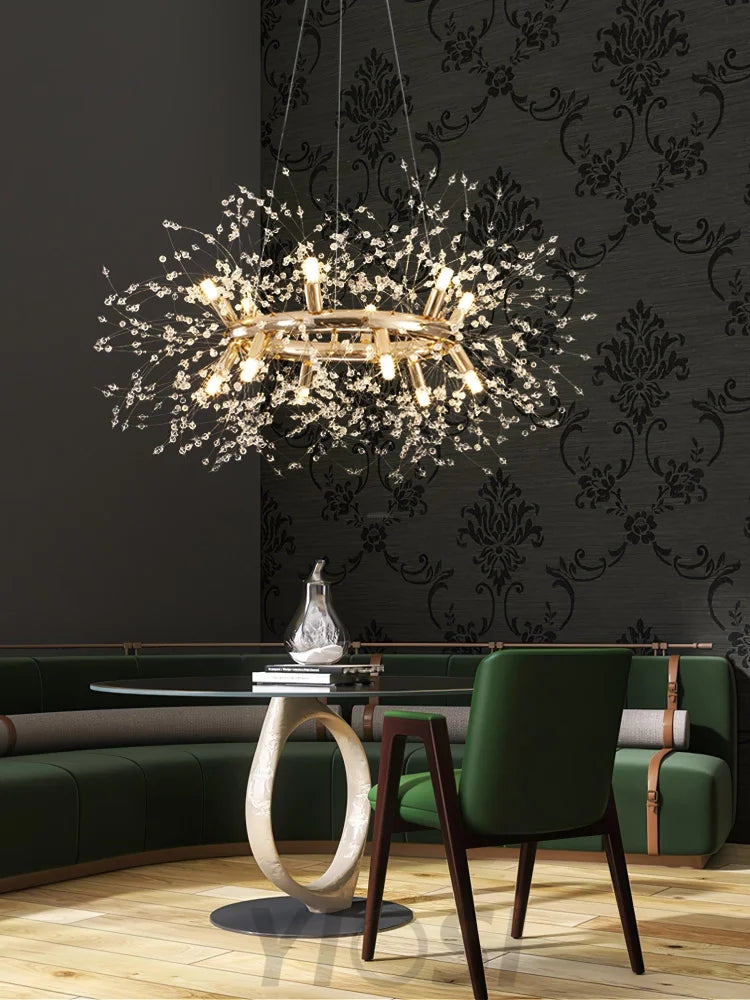 Dandelion Chandelier Bloom - Urchin-1-Yiosilamp