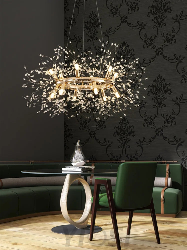Dandelion Chandelier Bloom - Urchin-1-Yiosilamp