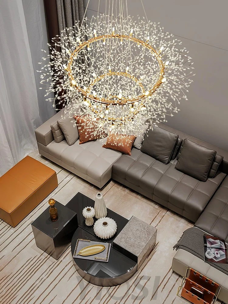 Dandelion Chandelier Bloom - Urchin-1-Yiosilamp
