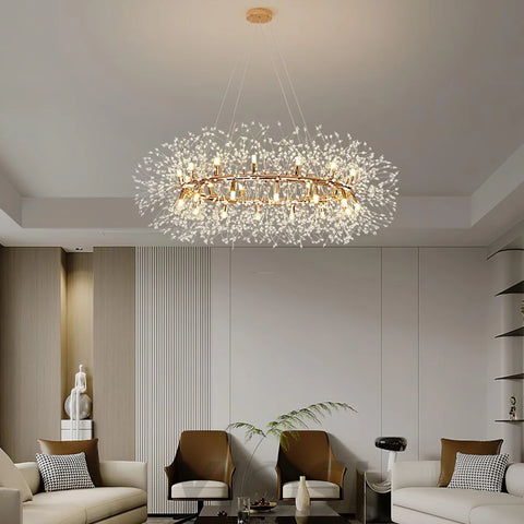 Dandelion Chandelier Bloom - Urchin-1-Yiosilamp