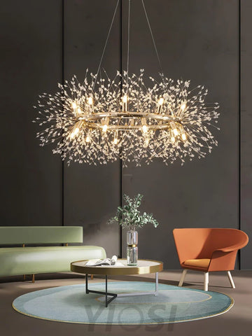 Dandelion Chandelier Bloom - Urchin-1-Yiosilamp