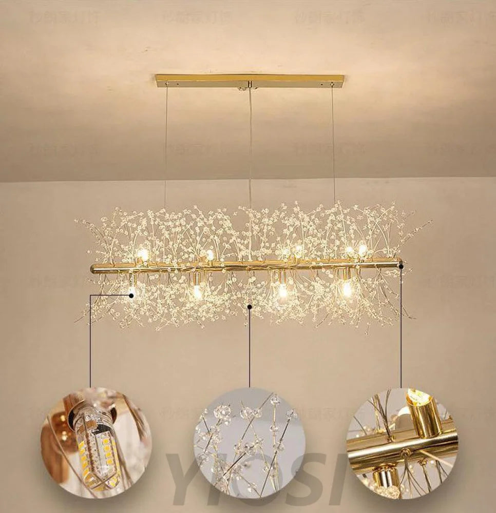 Dandelion Chandelier with 9/12 heads - Yiosilamp
