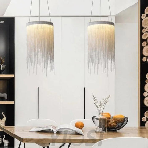 pendant light over dining table