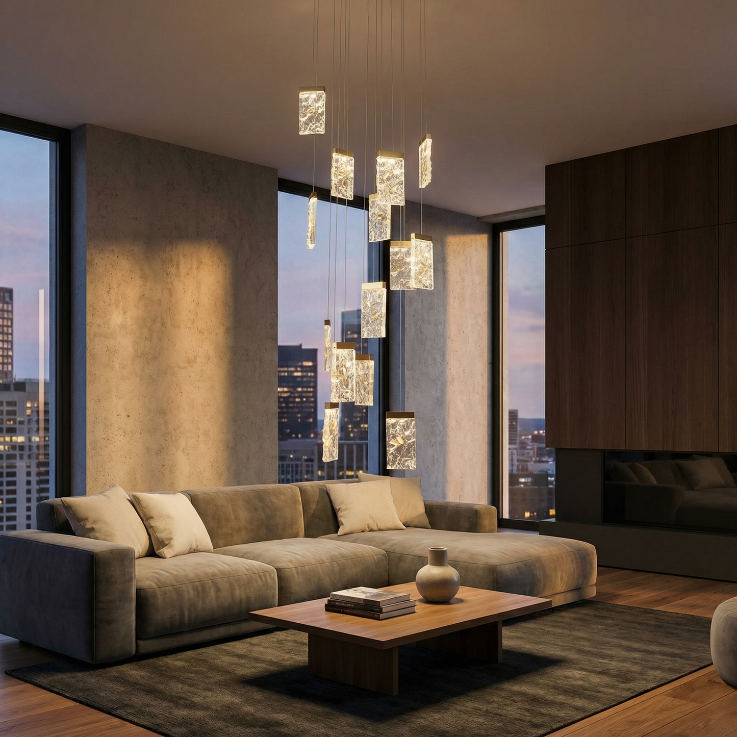 Yiosi Painting Crystal Staircase Chandelier - Image 2