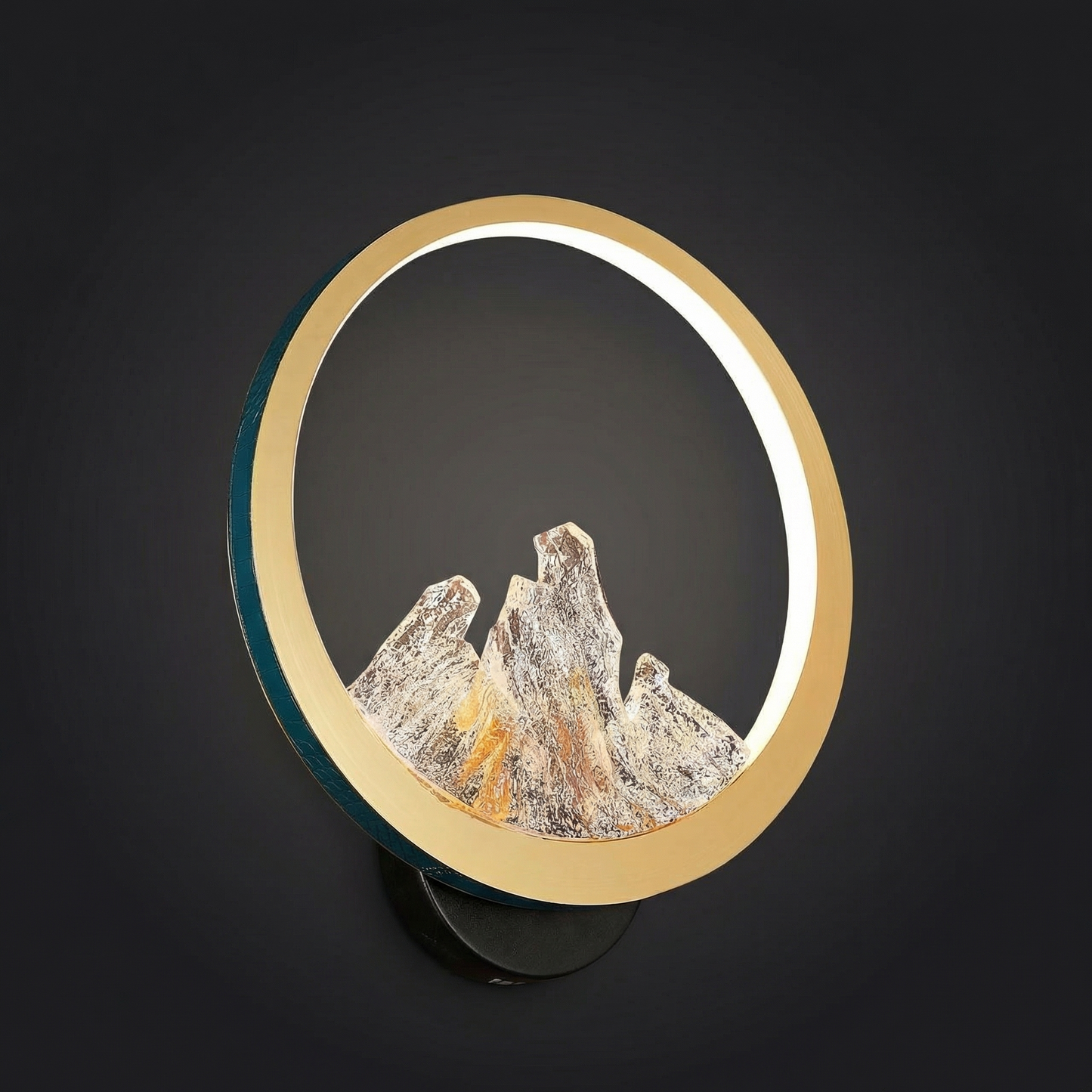 Yiosi Moonlit Mountain Wall Sconce - Gold - Image 2