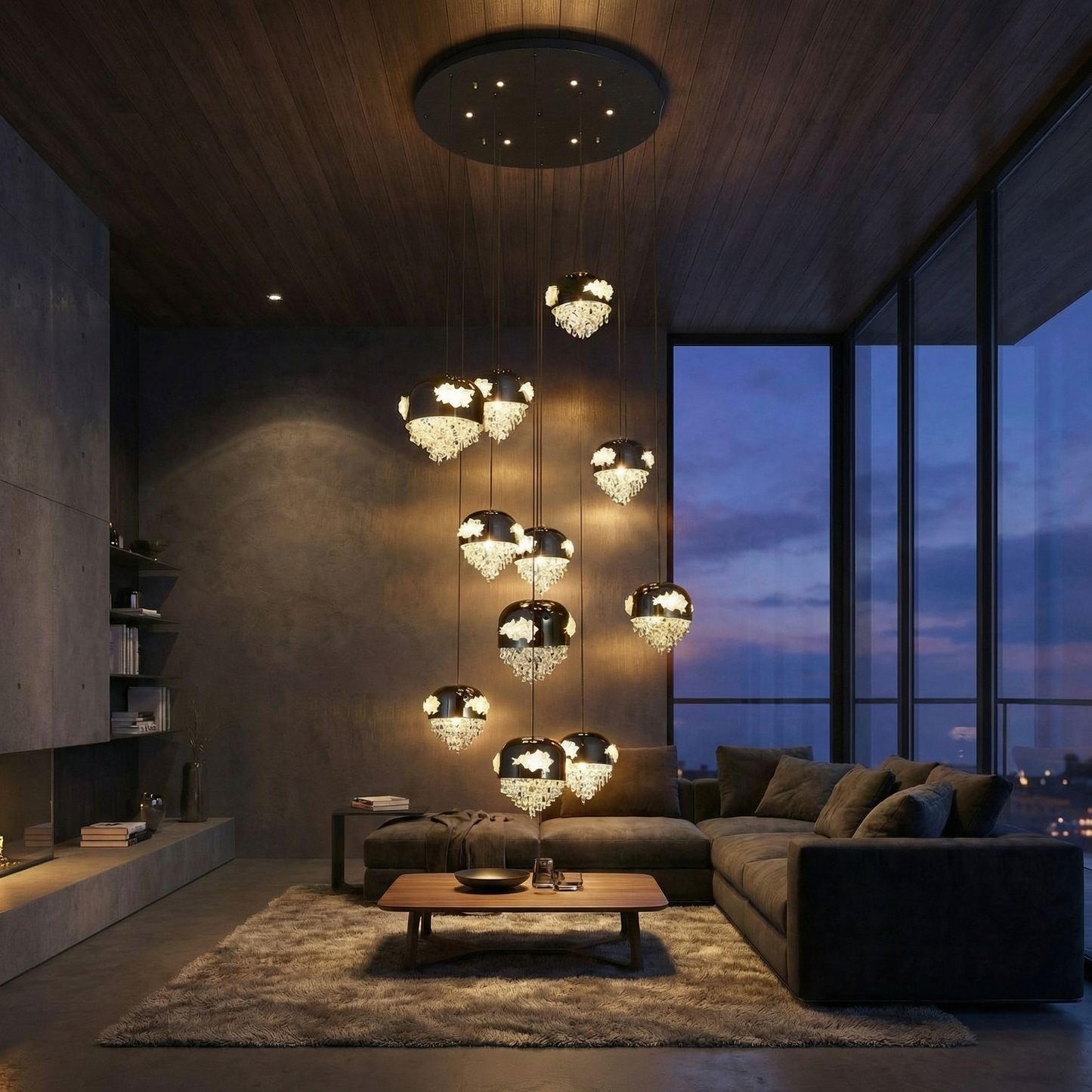 Yiosi Bloom Prosperity Staircase Chandelier - Grand - Image 2