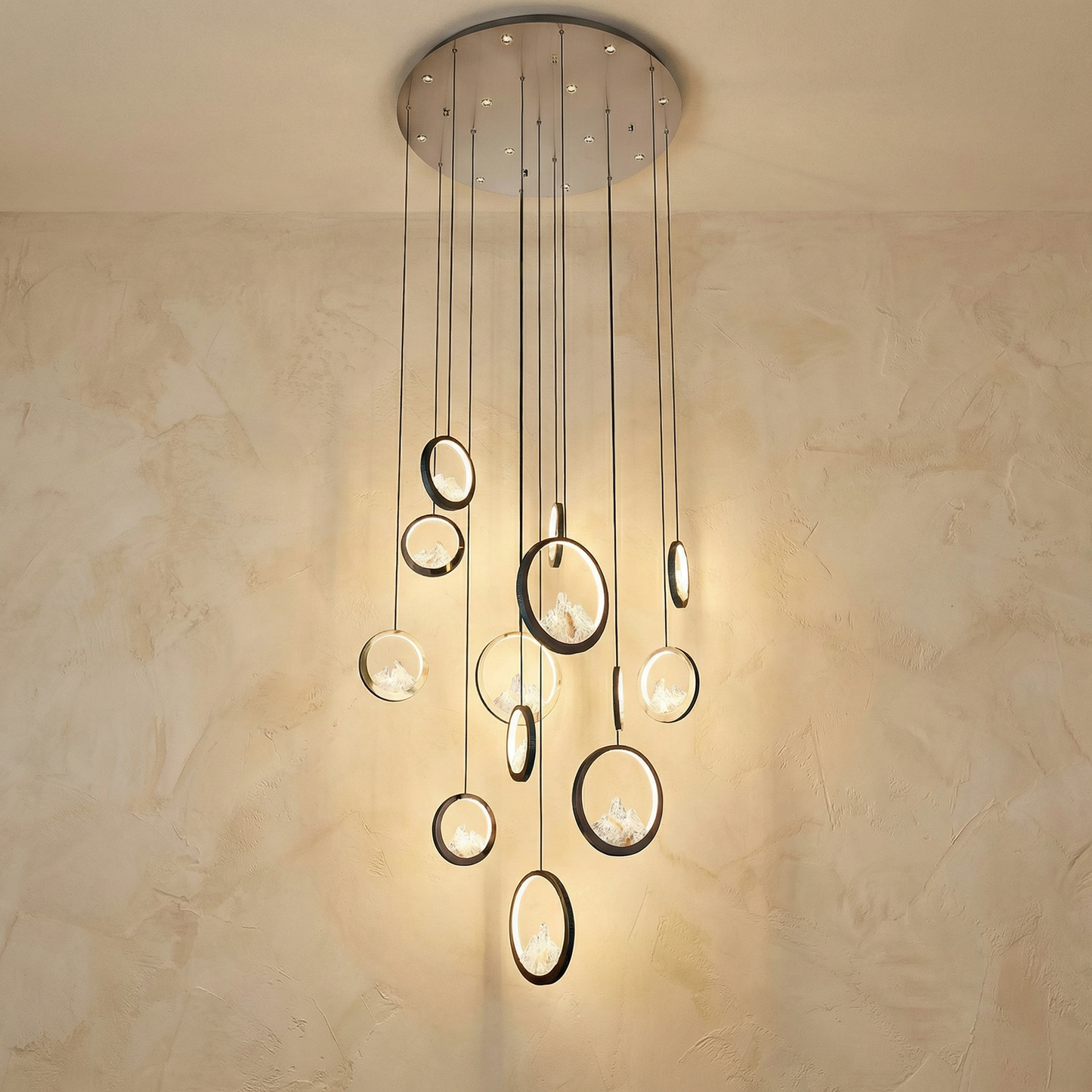 Yiosi Moonlit Mountain Staircase Chandelier - Image 2